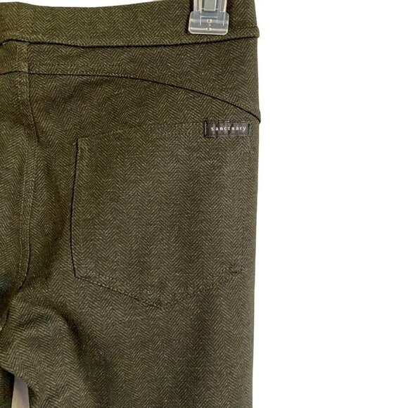 Sanctuary Micro Herringbone Ponte Leggings Pants XS - Picture 3 of 10